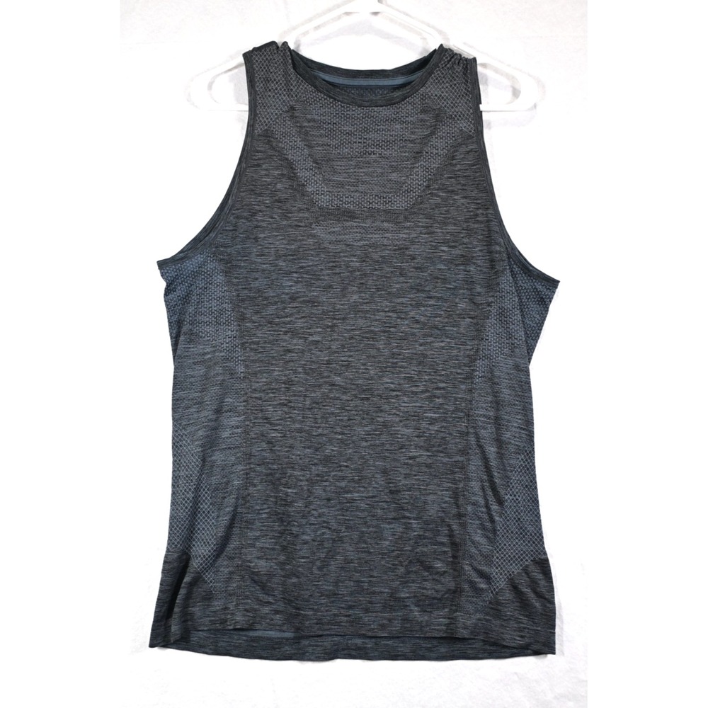 Alo Yoga Tank Top Medium Gray Seamless Athletic Sleeveless Workout Gym